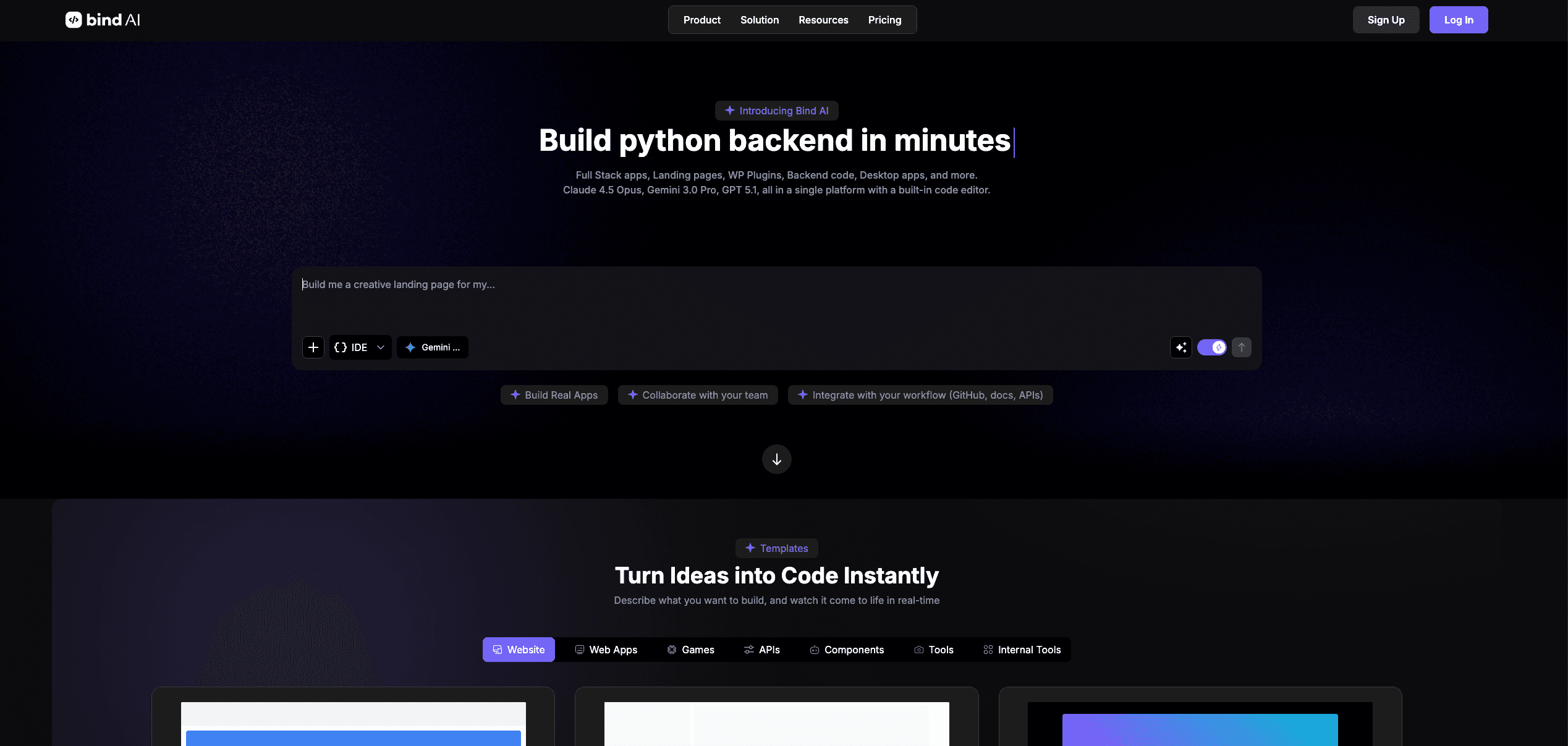 Bind AI product preview