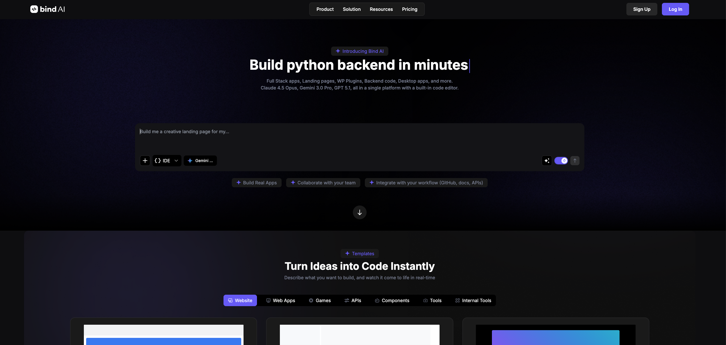 Bind AI — AI-Powered IDE