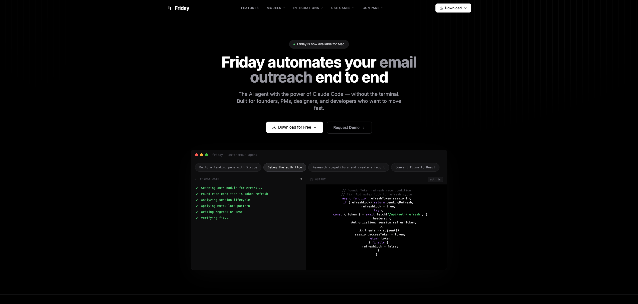 TryFriday — AI Dev Agent